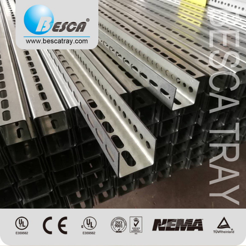 41*41 galvanized C- shaped steel Yangzhong bridge manufacturer UL bridge bracket C- slot photovoltaic bracket