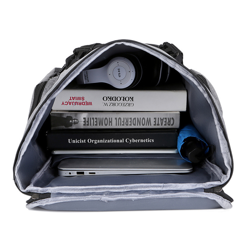 Large Capacity Backpack Men's Backpack Men's Leisure Travel Bag Computer Schoolbag Middle School Students Junior High School Students College Students Trend