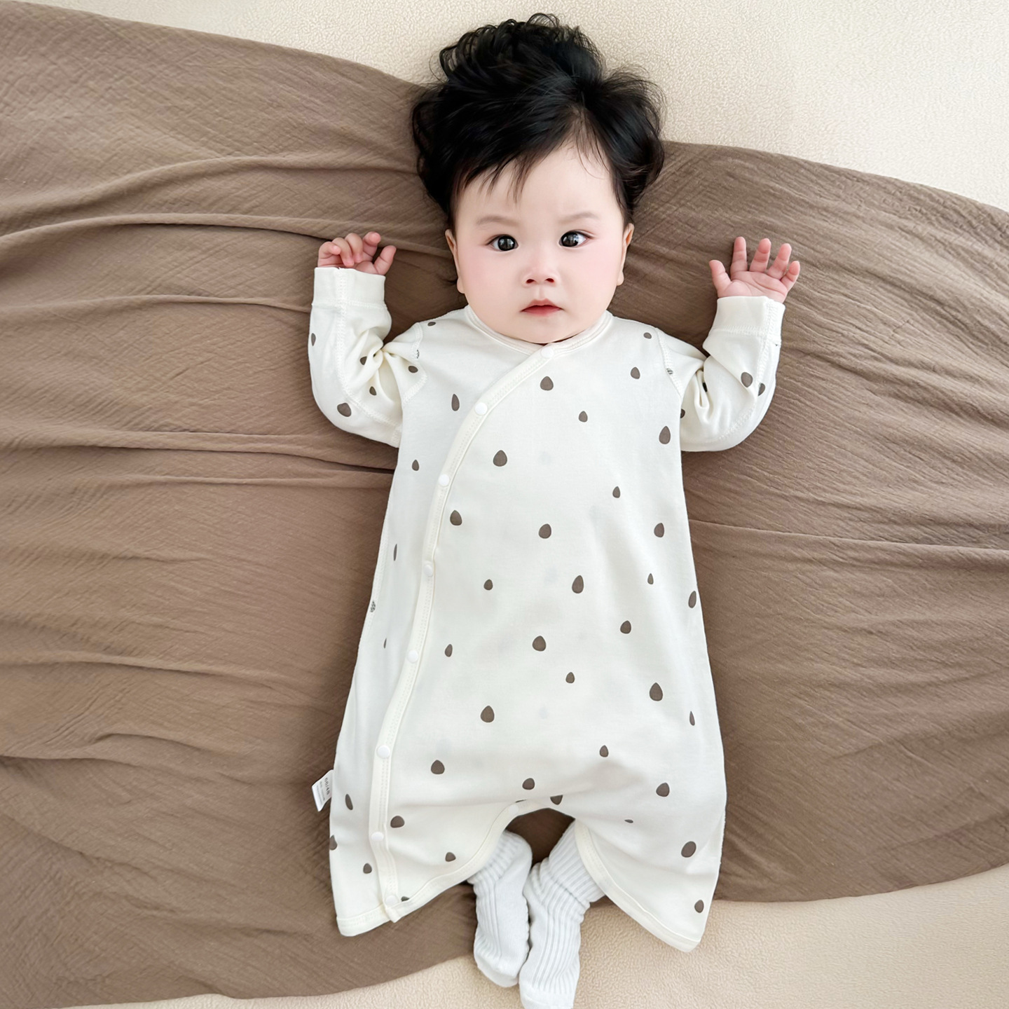 Baby Sleeping Bag, Spring & Fall Pure Cotton Nightgown, Baby Pajamas, Kidsren's Nightgown, New Four-Season Universal Double-Layer Belly Protection Style