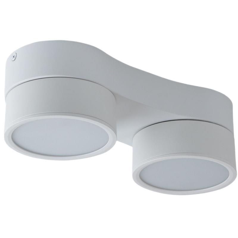 Surface-Mounted Adjustable Angle Led Double-Headed Spotlight Ceiling Recessed Downlight Without Main Light Lighting