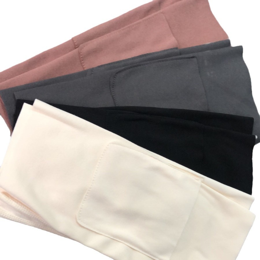 New Velvet Pocket Knee Pad for Men and Women Warm Cold-proof Middle-aged and Elderly Autumn and Winter Warm Belt Pocket Belt Pocket Knee Pad