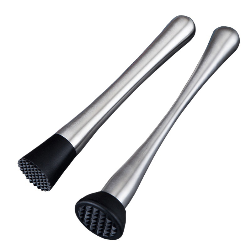 304 Stainless Steel Ice Strainer Filter Stainless Steel Ice Hammer Stick Lemon Muddler Small Juicer Cocktail Shaker