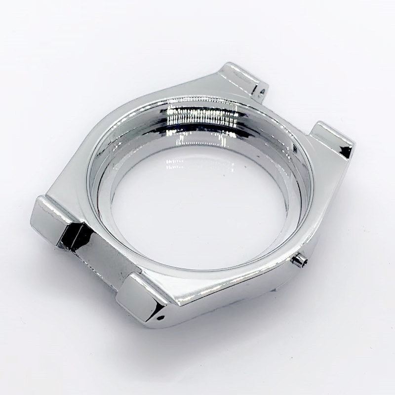 42mm men's stainless steel case silver color stone sapphire glass mirror depth waterproof dial manufacturers