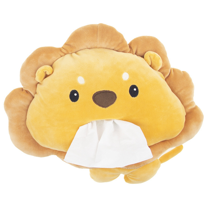 Manufacturer Wholesale Car Cartoon Tissue Box Women's Car Accessories Home Car Tissue Box Cross-Border E-Commerce