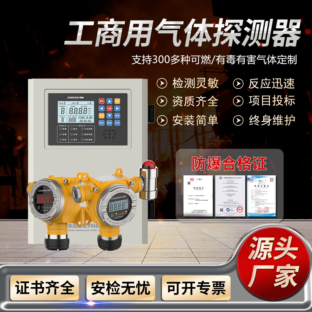 Industrial Cold Storage Ammonia Concentration Alarm Explosion-Proof Nh3 Liquid Ammonia Storage Gas Leak Detection Detector