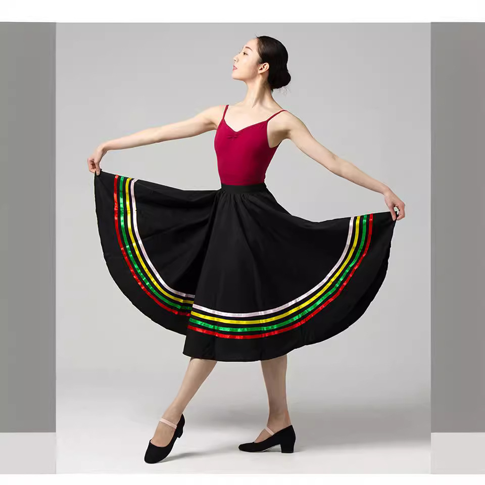 Юбка для народного танца Британского королевского балета для взрослых и детей, юбка для характерного танца, большая юбка для свинга