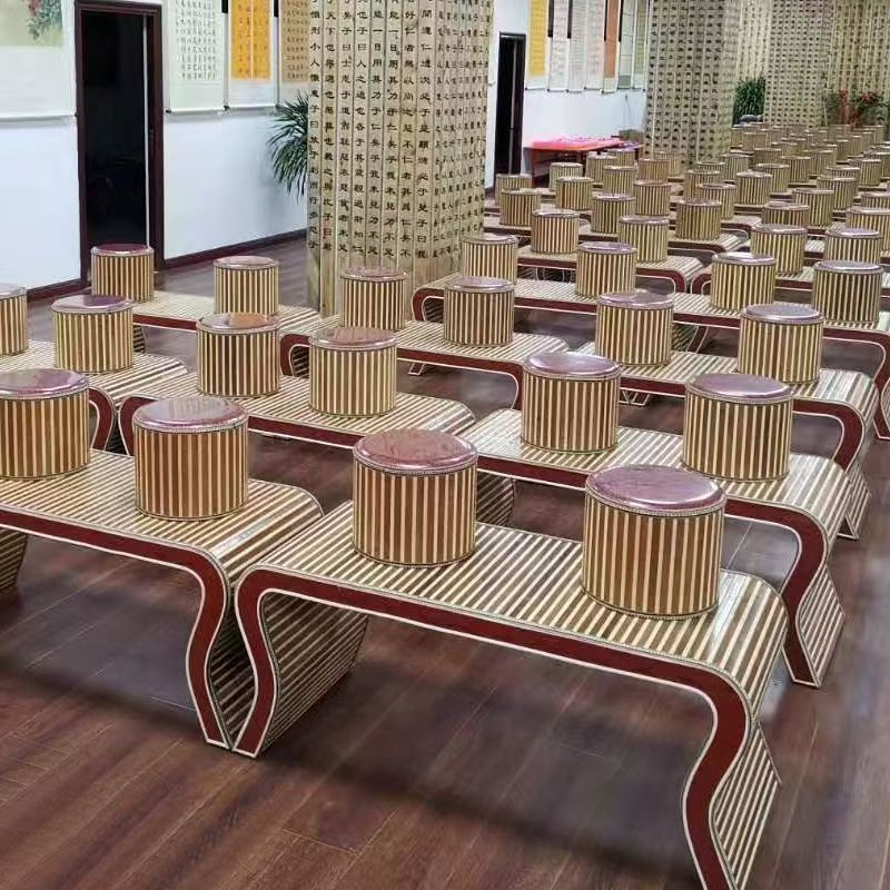 Chinese-Style Bamboo Tatami Tea Table, Antique Private School Desk, Kindergarten Calligraphy Desk and Chair, Chinese-Style Calligraphy and Painting Desk, Bay Window Table