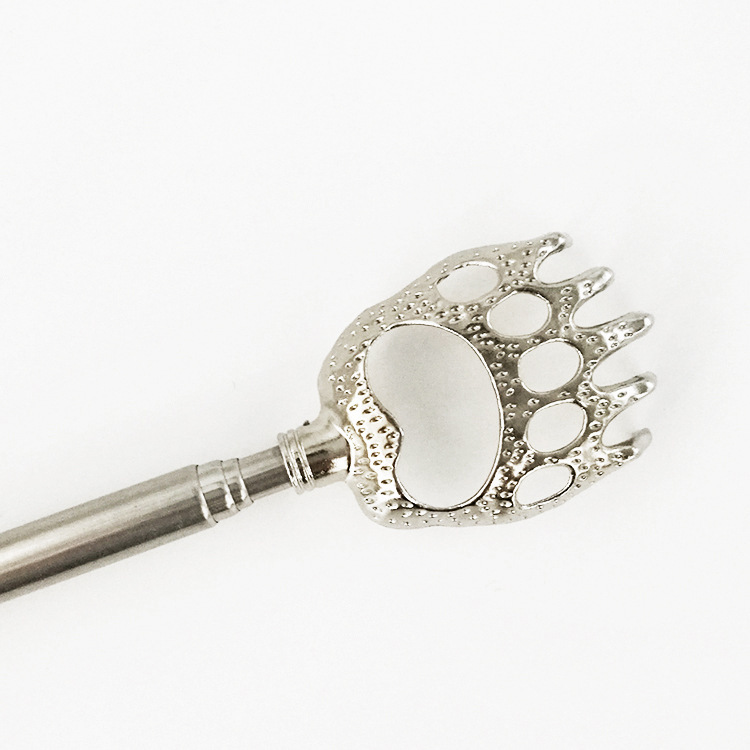 Massage Scratcher Telescopic Stainless Steel Tickle Bear Claw Scratcher Back Scratcher Gift