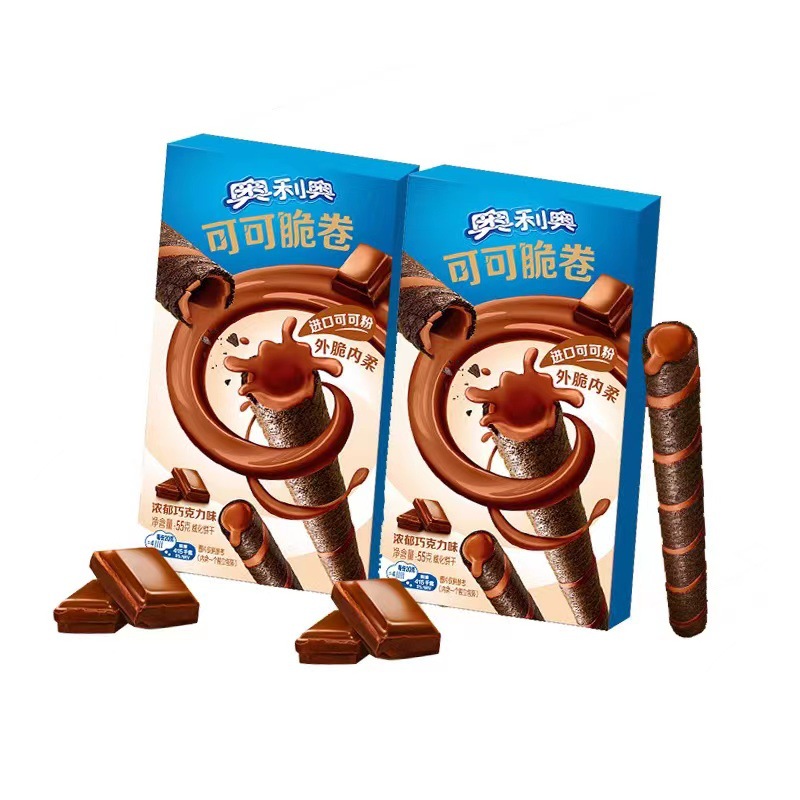 Oreo Qiao crispy roll cocoa crispy roll children's biscuit snack student KTV office leisure food snacks