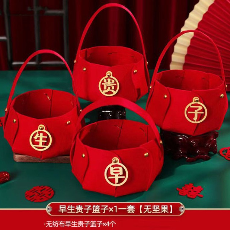 Early birth of your child mold portable basket pressure bed ornaments template for men and women wedding decoration products dried fruit combination