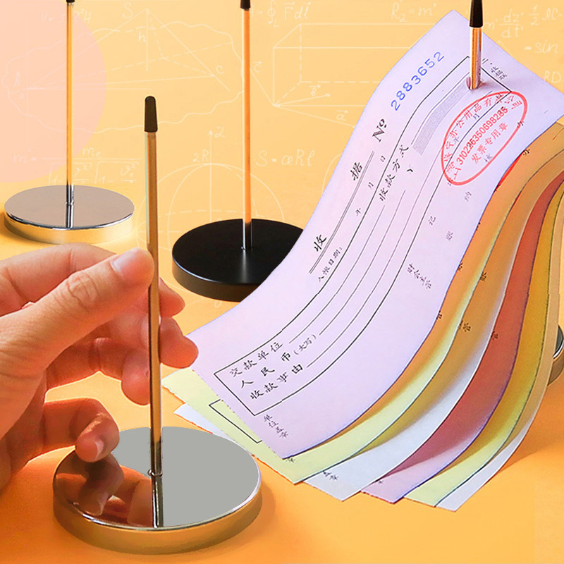 Stainless Steel Menu Inserter Financial Bill Fork Kitchen Takeaway Clip List Artifact Cashier Order Pin