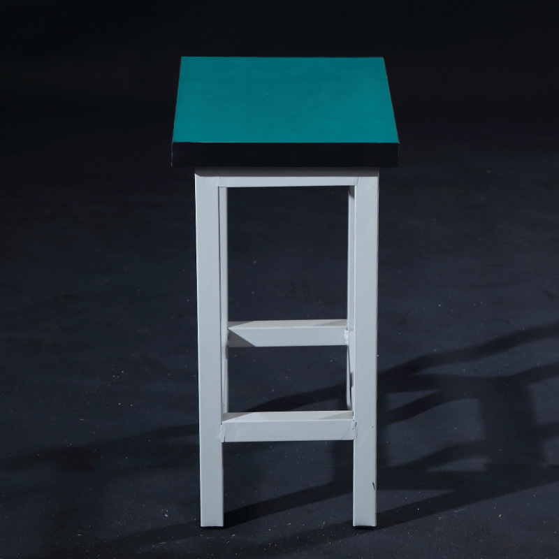 Spot Square Stool Factory Workshop Assembly Line Work Stool Laboratory Bench Steel Pipe Iron Thickened Stool