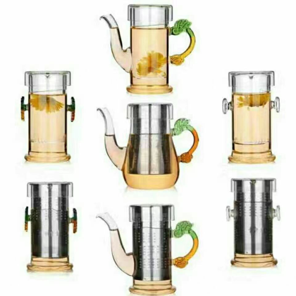 Стеклянный чайник с фильтром для черного и зеленого чая