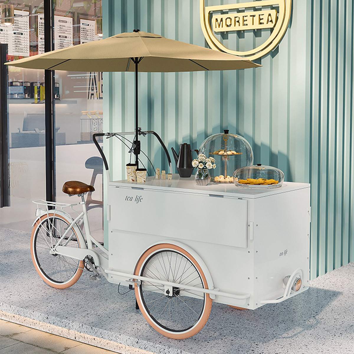 Mobile Vending Cart, Outdoor Scenic Spot Float, Creative Shopping Mall, Hotel Display, Vending Cart, Coffee Shop, Promotional Table, Dining Cart