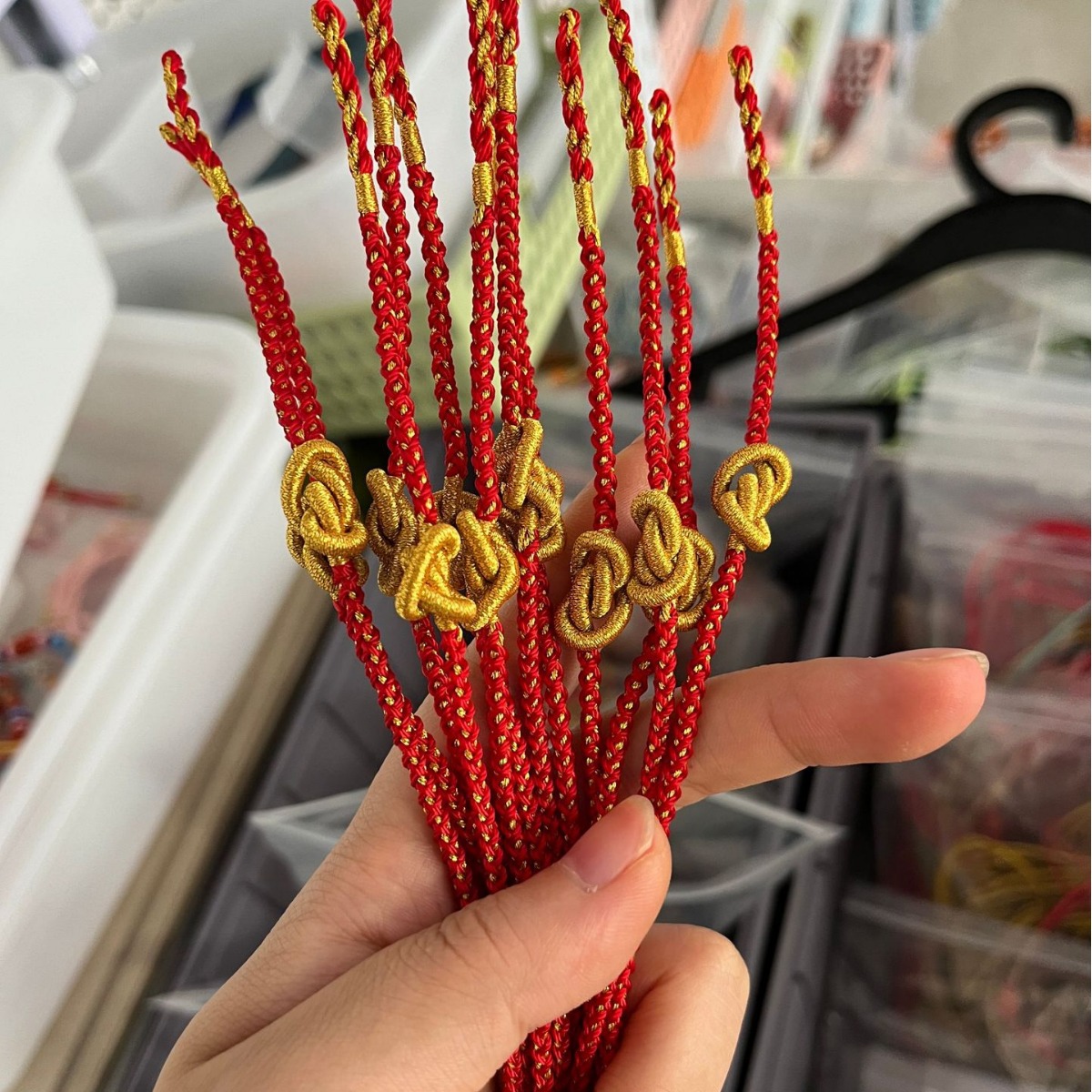 To figure hand-woven all kinds of bracelet necklace peach knot Wenchang knot concentric knot dimple knot braided rope