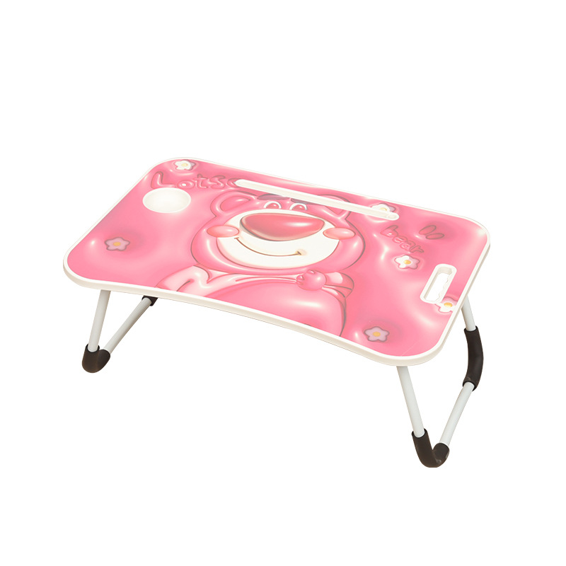 Customized 3D Stereoscopic Printing Folding Computer Desk Bed Small Table Board Folding Table Wholesale Student Desk Cartoon Printing