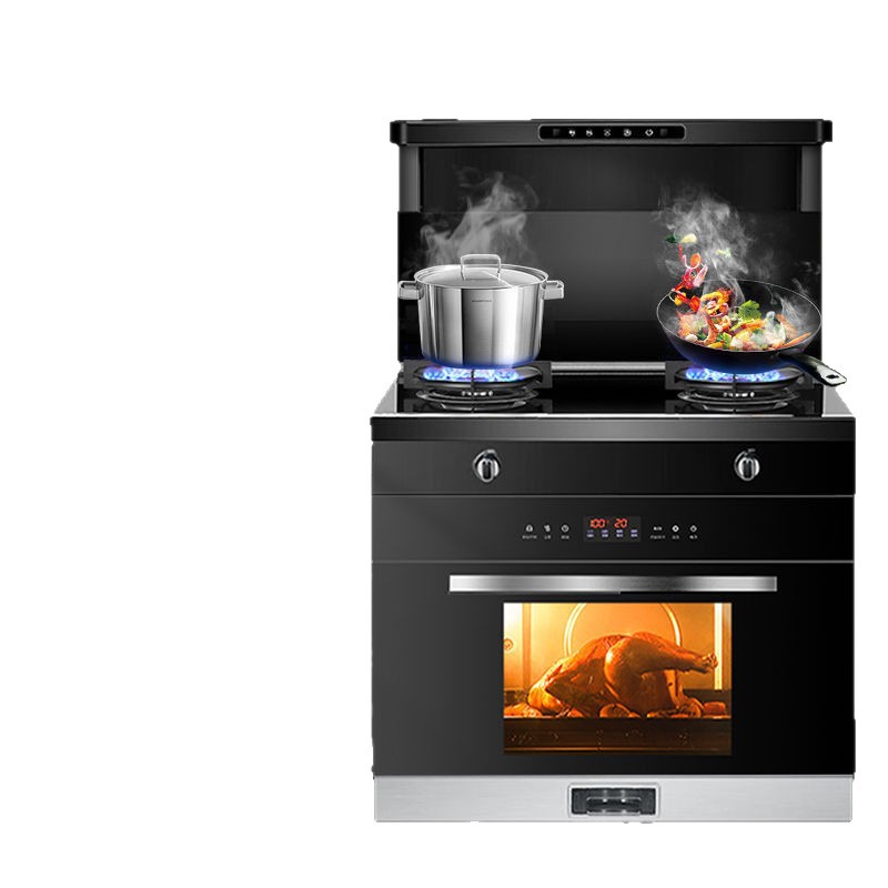 Meixianhaotaitai Integrated Stove Kitchen Household Range Hood Body Sensing Frequency Conversion Voice Control Steaming and Baking Disinfection Cabinet Integrated Stove