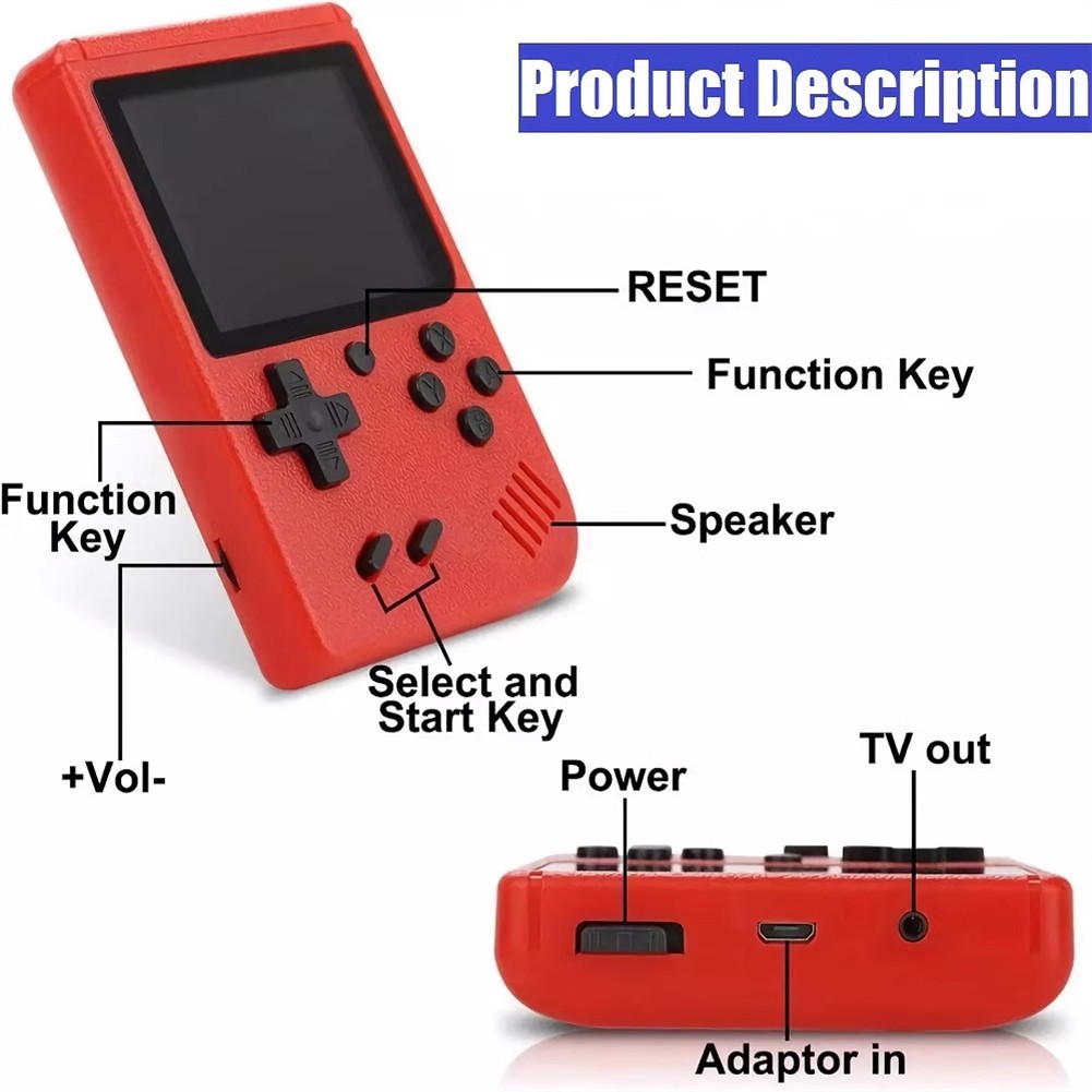 Cross-Border Game Console Handheld Neutral Sup Handheld Game Console 400/600/800 Retro Classic Nostalgic Games