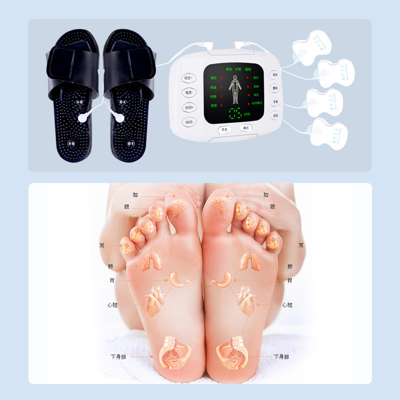 Medium Frequency Pulse Physiotherapy Instrument Dual Output Digital Meridian Massager Intelligent Electronic Full Body Massager Factory Magnetic Therapy