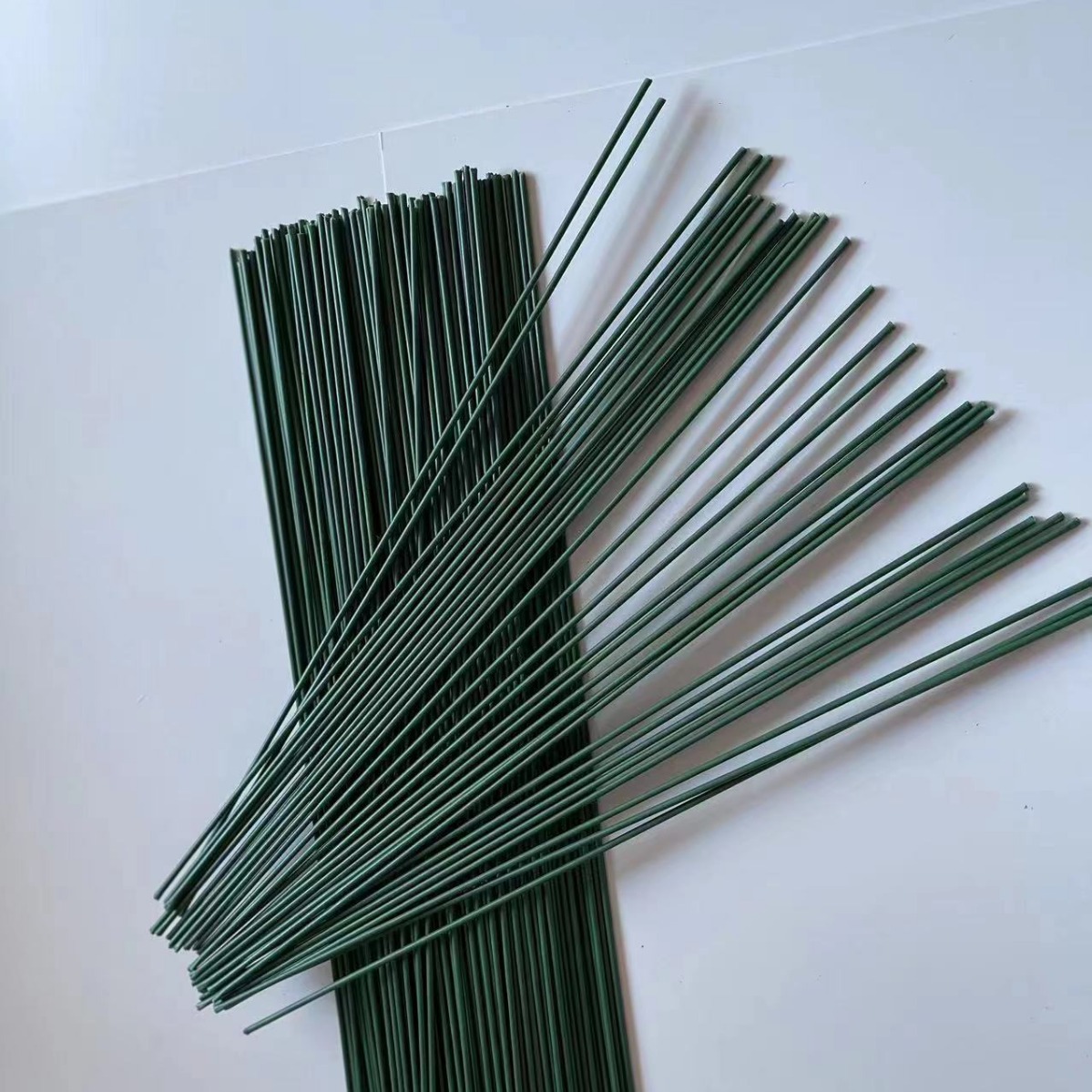Flower pole 2 plastic bag simulation flower accessories handmade diy flower pole wire green simulation flower material wholesale
