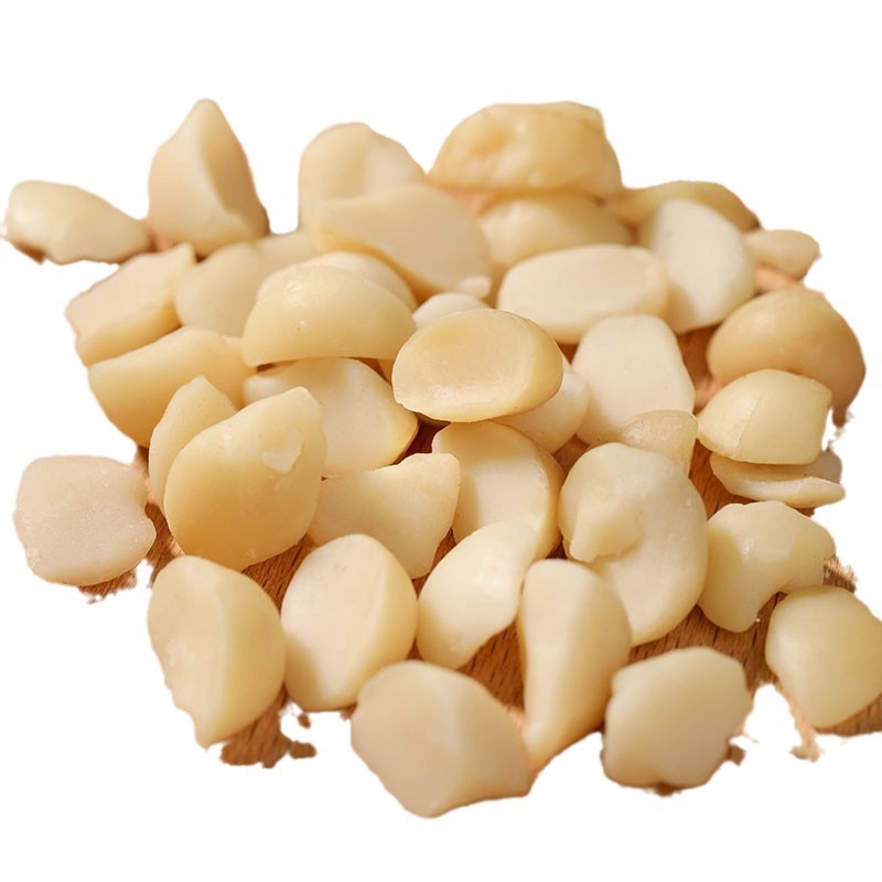 Hawaiian Nuts Broken Kernel Half 500g Original Raw Cocoa Crisp Baked Snacks Nuts Hawaiian Fruit Cooked Cream