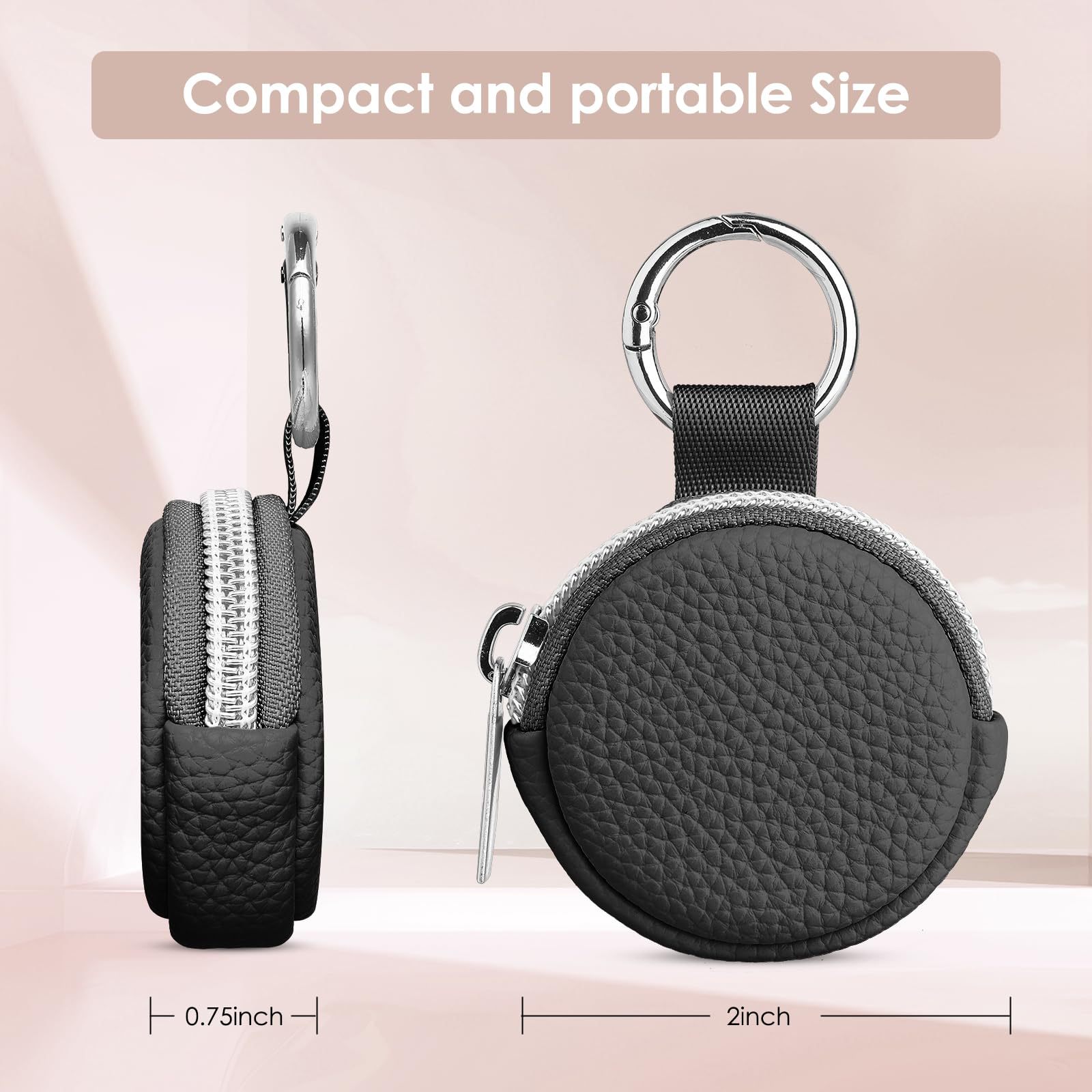 New Cross-Border High-End Ring Storage Keychain Travel Ring Storage Bag Anti-Lost Ring Storage Key Bag