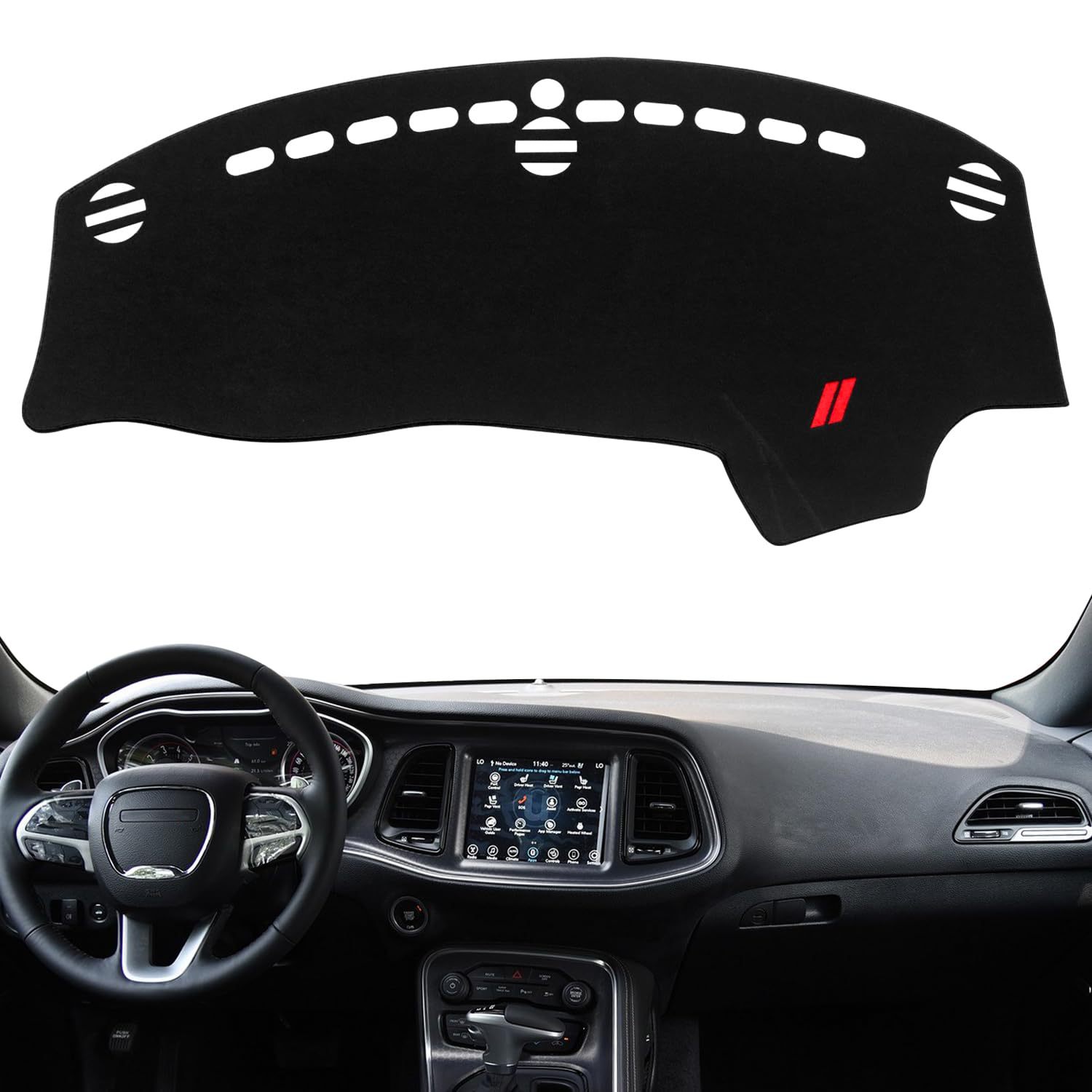 Подходит для Dodge Challenger 15-24, солнцезащитный мат для центральной консоли