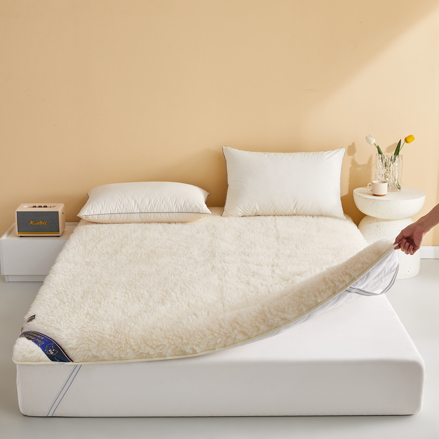 Winter Australian Short Wool Mattress Pad Pure Wool Thickeneded Warm Autumn and Winter Soft Cushion Quilt Double Mattress Mattress