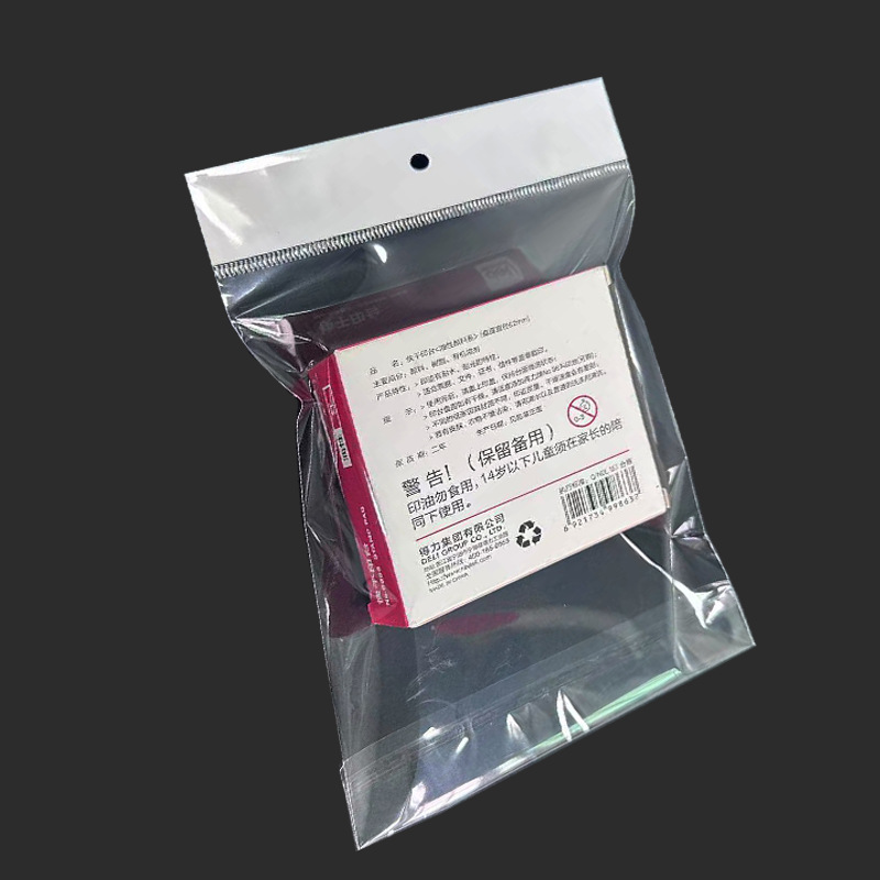 Opp Card Head Self-Adhesive Bag Jewelry Accessory Packaging Bag Can Be Customized with Logo, Storage, Anti-Stretching, and Sub-Packaging