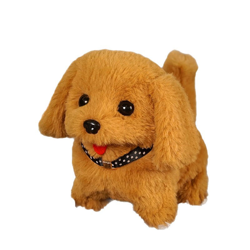 Children's Electric Plush Toy Dog ​​Can Walk, Puppy Can Bark, Artificial Dog Stall, Cute Digital Pet for Men and Women