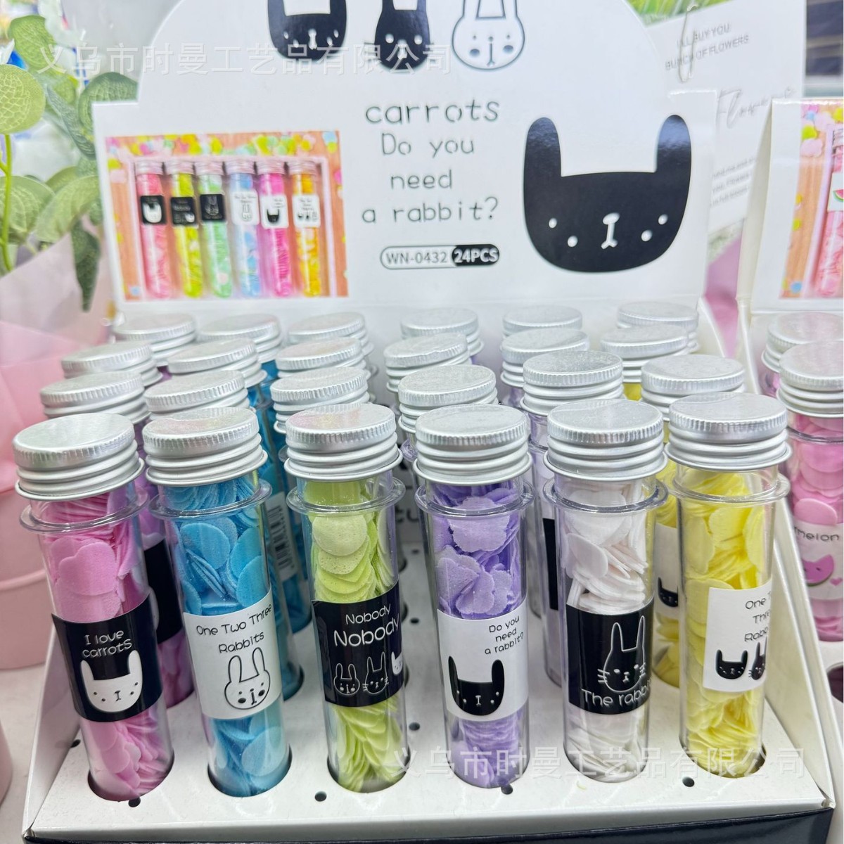 Creative Cartoon Test Tube Soap Flower for Kidsren and Students Portable Soap Hand Washing Tablets Dormitory Portable Soap Flower