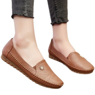 Large Size Popular Women's Shoes for Export, Comfortable, Soft, Versatile Flat Loafers, Supplied by Cross-Border E-Commerce Manufacturers