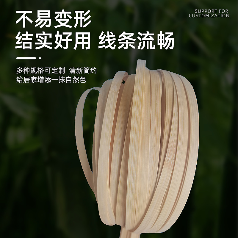 Factory wholesale handmade bamboo strips silk bamboo weaving diy creative weaving bamboo strips flower weaving