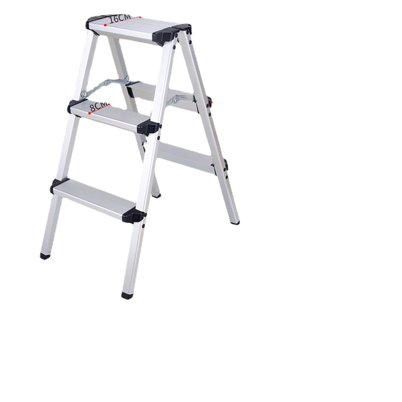 Large Pedal Household Ladder Aluminum Alloy Ladder Japanese Household Ladder Aluminum Alloy Foldableing Herringbone Ladder Household Stool Ladder Lightweight