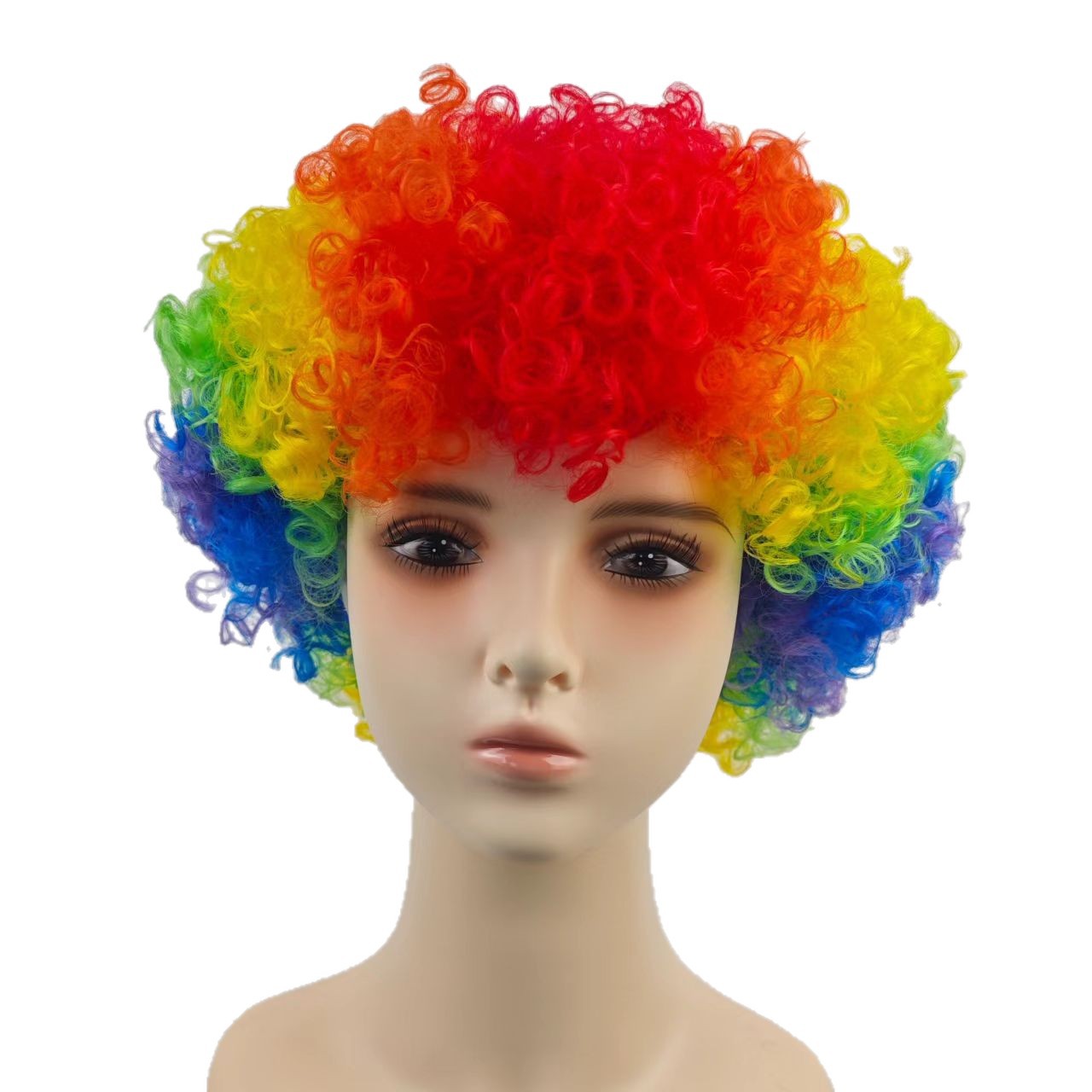 Clown Wig Afro School Sports Meeting Kindergarten Activities Wedding Holiday Show Performance Materials