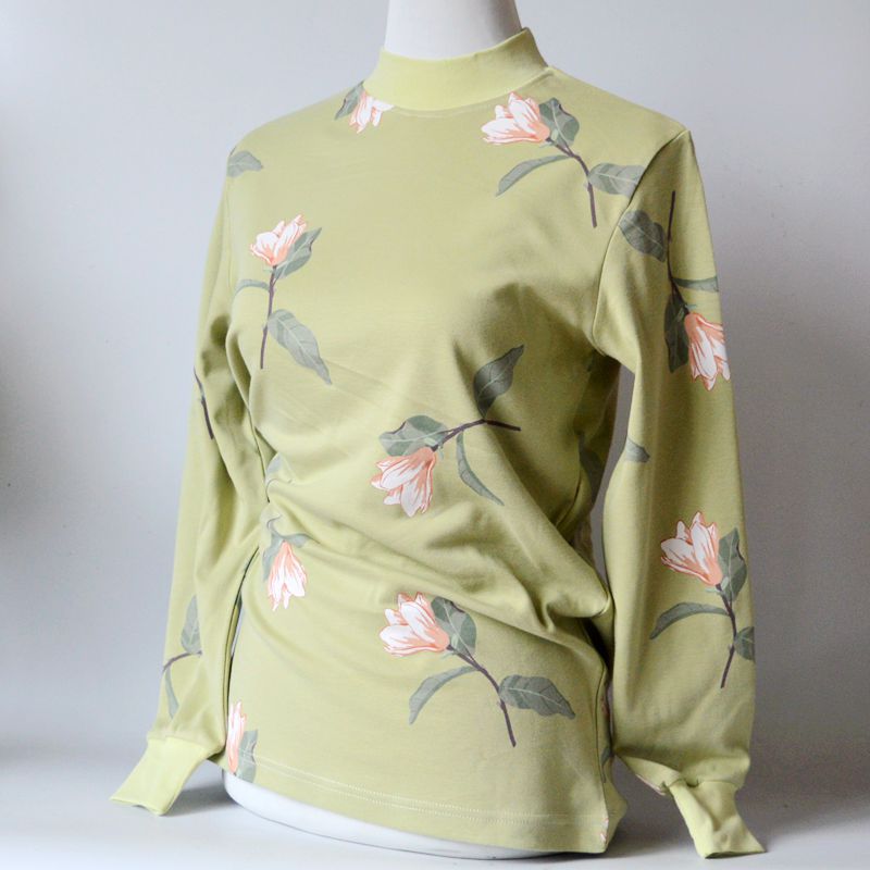 Бесплатная доставка, женский хлопковый свитер с полувысоким воротником, для женщин среднего и пожилого возраста, большой размер, осенние вещи