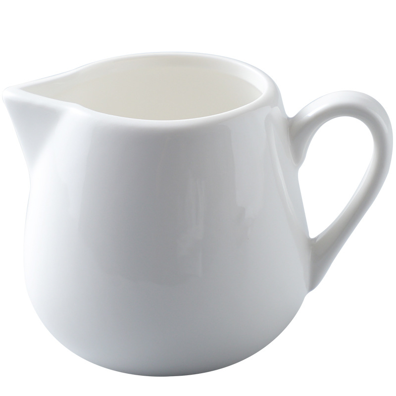 Ceramic milk spoon tip with small milk jug sauce spoon coffee milk cup coffee flower jar Milk Cup