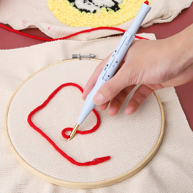 Amazon Export DIY Handmade Wool Embroider Poke Embroider Can Be Printed with Russian Poke Embroider Cloth