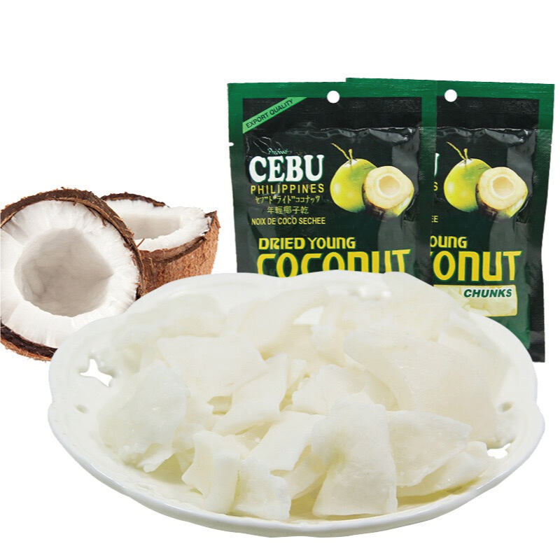 Philippines Imports CEBU Cebu Dried Coconut 80g Preserved Fruit Preserved Fruit Leisure Office Snacks Cebu Specialty