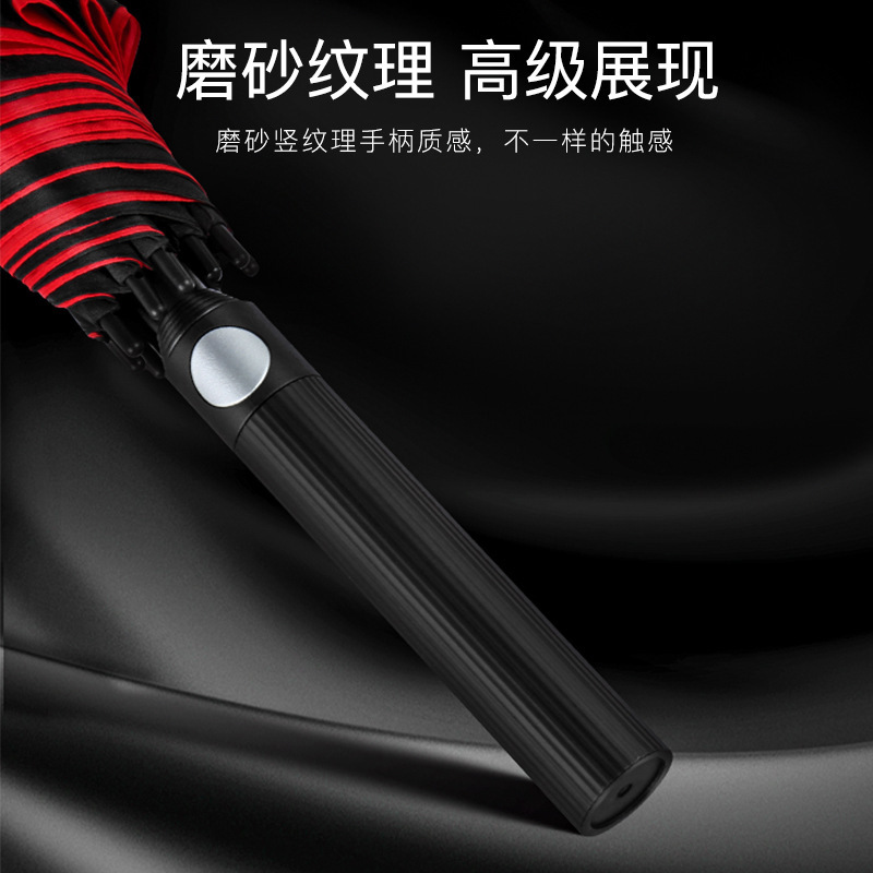 10 bone vinyl business gift umbrella wholesale 27-inch full fiber Automatic golf umbrella advertising umbrella printed LOGO