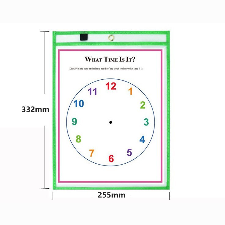 [Factory Direct Sales] Dry Erase Ticket Holder Pockets Wipeable Pocket Temu Amazon