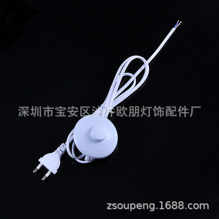 Корейский стандартный ножной переключатель провод корейского стиля с выключателем 8s.317 для настольной лампы, силовой кабель 0.75 квадрат