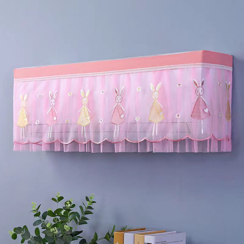 Air Conditioner Dust Cover Hang-Up Four-Level Can Open Aircraft Printing Process Universal Fabric Anti-Direct Blow Bedroom Living Room Creative Block