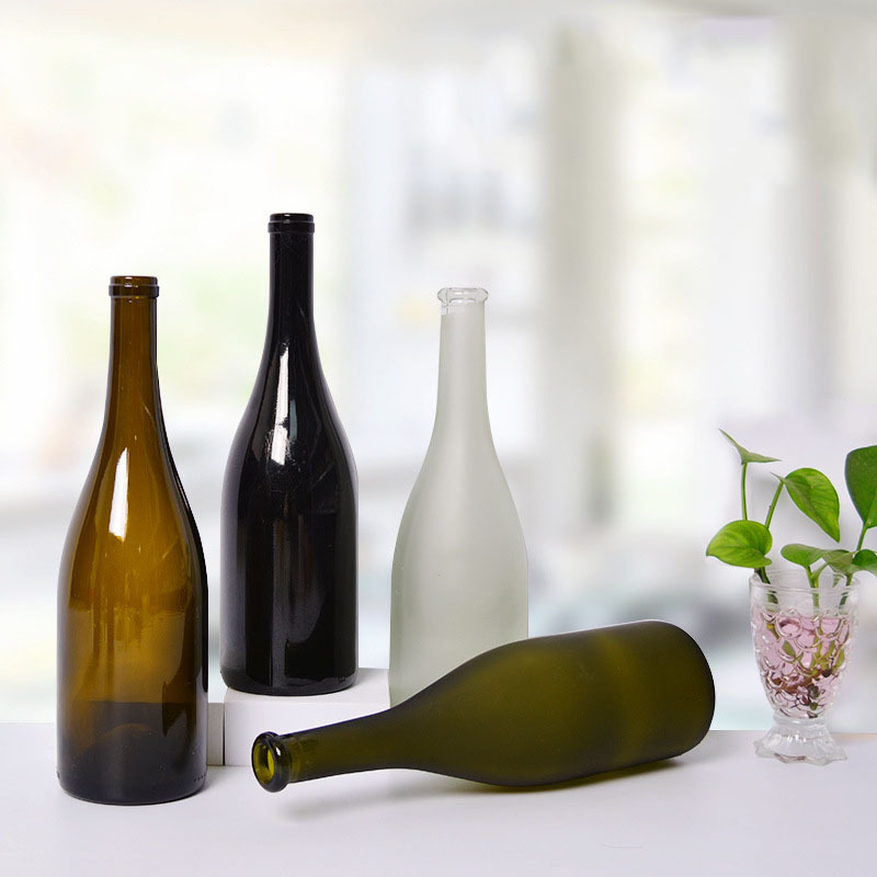 Manufacturers Wholesale 750ml Red Wine Bottle Glass Wine Bottle Bordeaux Wine Bottle Full Set of High-End Gift Box Packaging