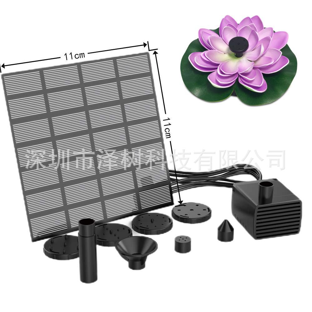 Солнечный фонтан плавающий ландшафтный уличный водный фонтан для сада Фонтан с водным ландшафтом комбинация цветка лотоса