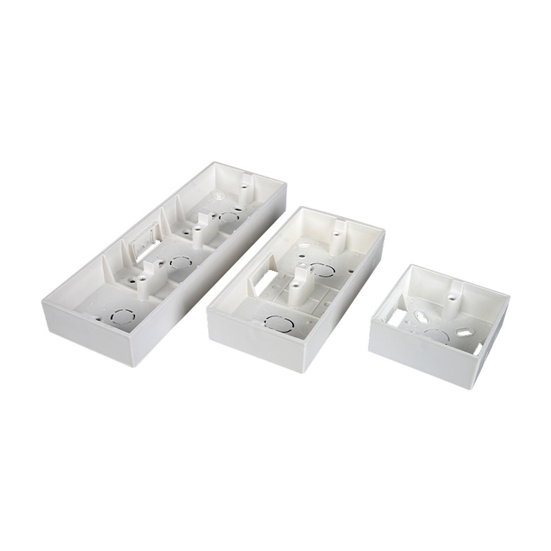 Type 86 Surface-Mounted Pvc Junction Box Switch Box Universal Thickened Bottom Box Surface-Mounted Box Switch Socket Outlet Box