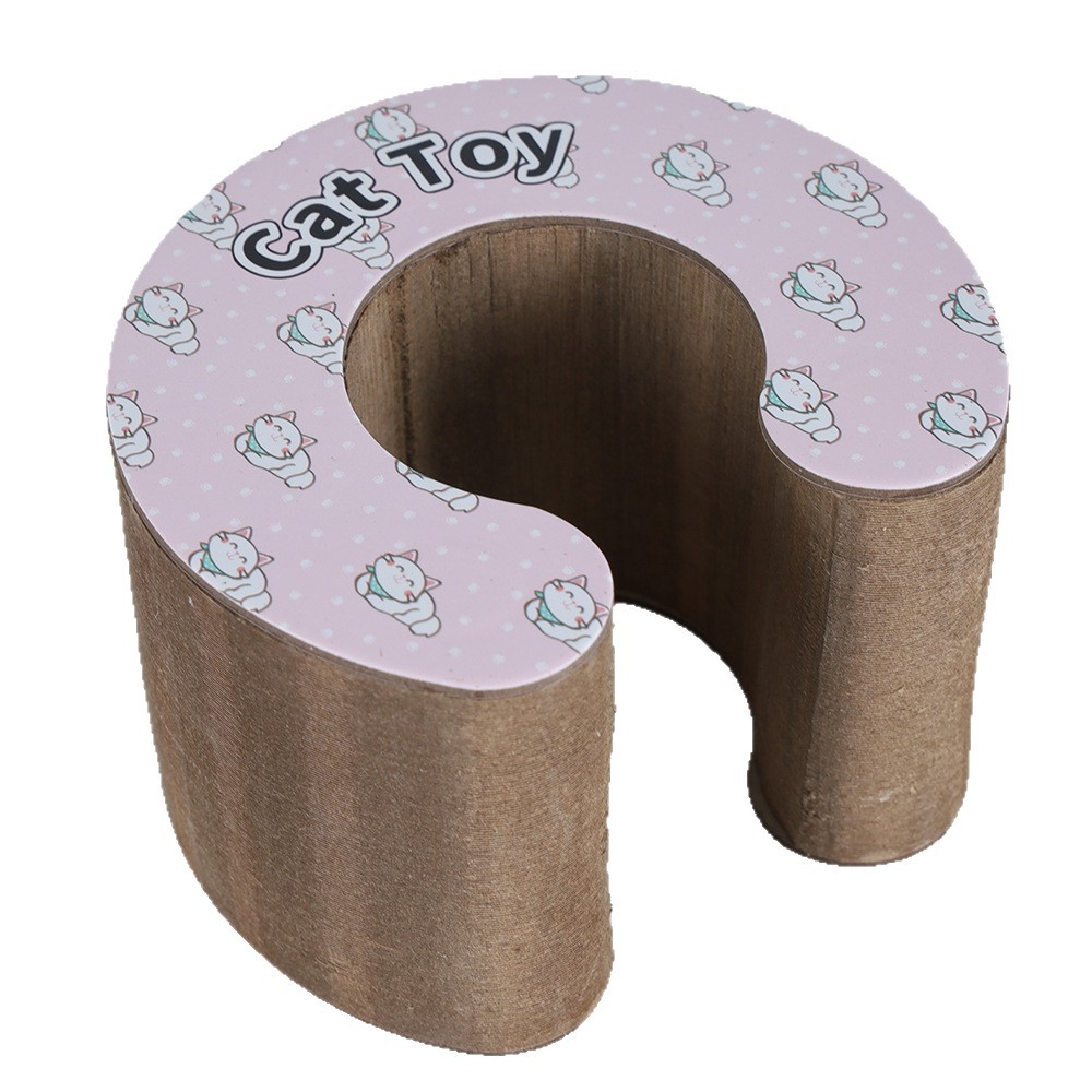 C-Type Accordion Cat Scratching Board Cat Toy with Bell Self-Pleasure to Relieve Boredom Cat Nest Claw Grinding Cat Climbing Frame Corrugated Paper Cat Toy