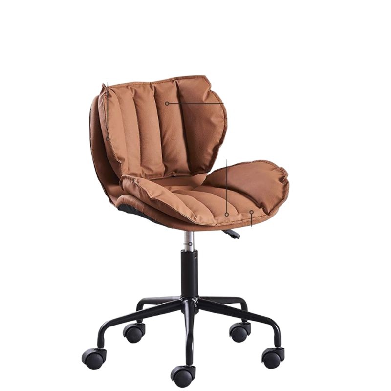Light Luxury Computer Chair, Comfortable and Sedentary, Home Office Chair, Girls' Bedroom Makeup Chair, Desk Chair, Backrest Swivel Chair