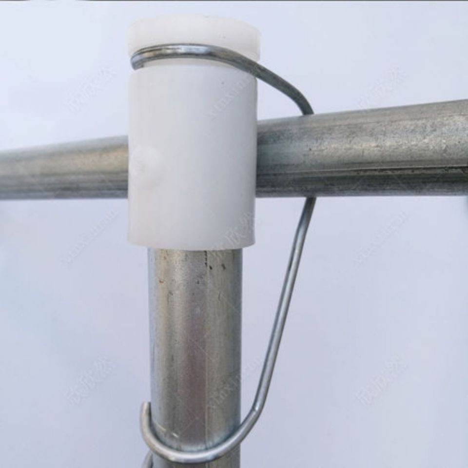 Greenhouse Pipe End Caps for Vegetable Greenhouses, Multi-Span Greenhouse Accessories, All-White Plastic Round Pipe End Caps
