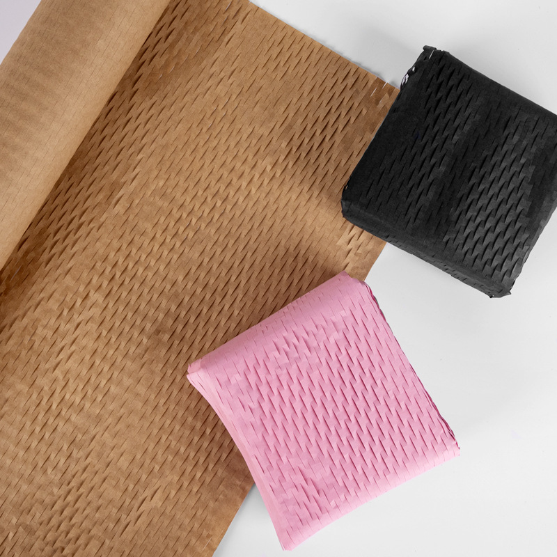 Honeycomb Paper Honeycomb Ceramic Jewelry Glass Cushion Packaging Ins Tear Grid Floriculture Cowhide Padded Protective Cover